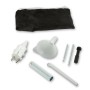Zubehör für EBERTH Inverter Stromerzeuger: Tasche, Trichter, Stecker, Schraubenschlüssel, Stifte.