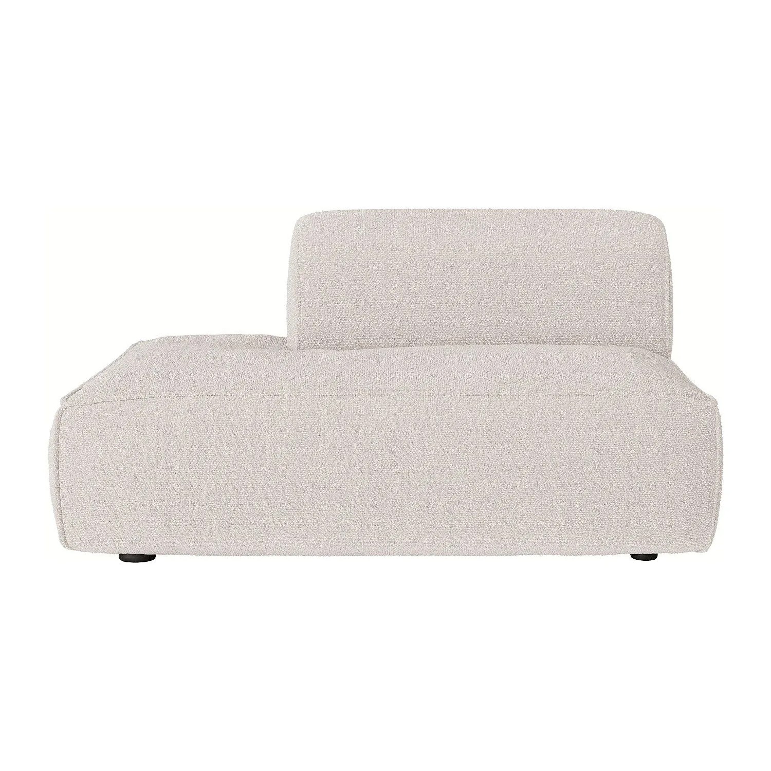 Vente-unique Recamiere Ohne Schlaffunktion Camilio Beige 130 cm