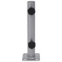 vidaXL Sonnenschirmständer für Ø32/34/38 mm Mast Silbern Stahl 4003372_2
