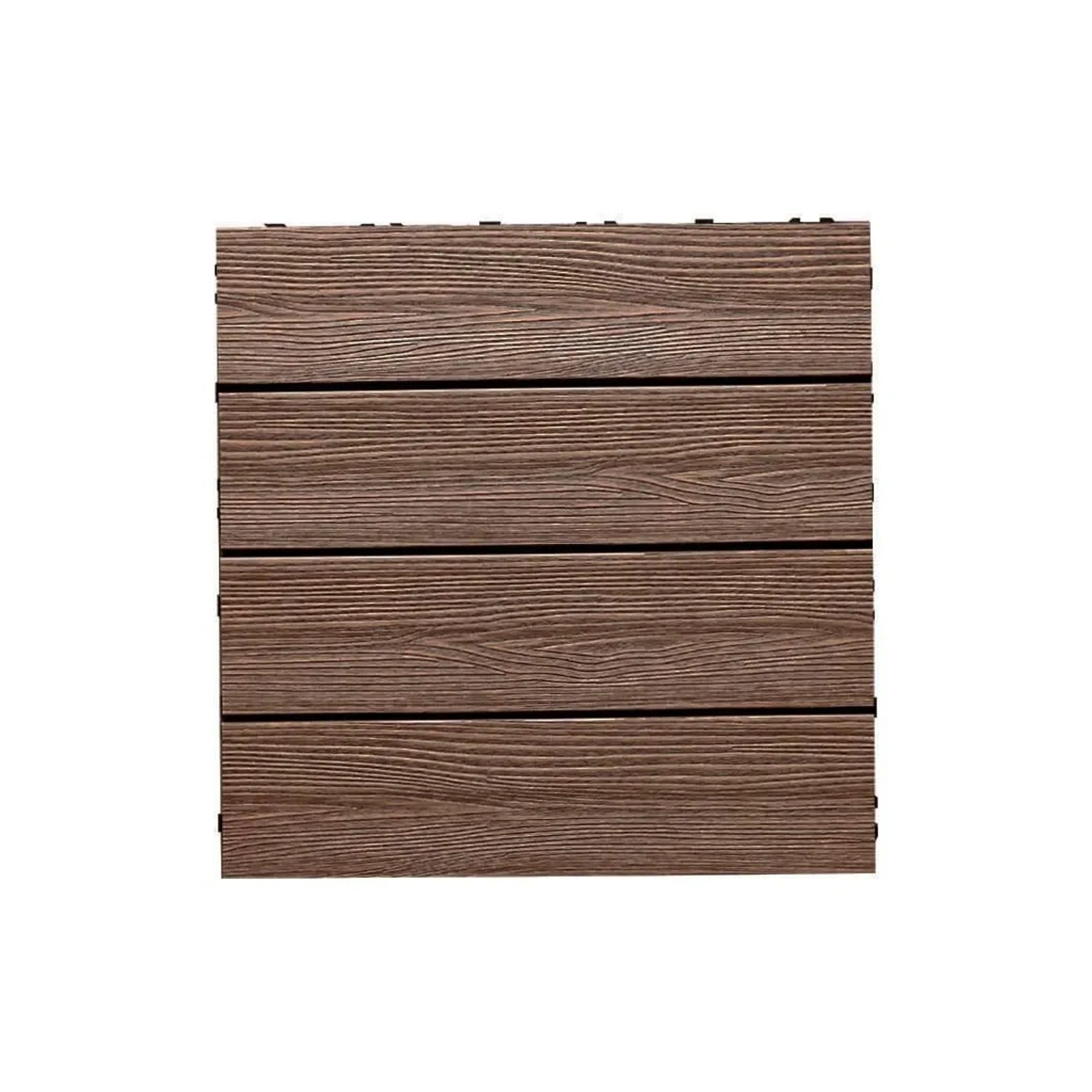 Outgarden WPC-Fliese Holzoptik Braun