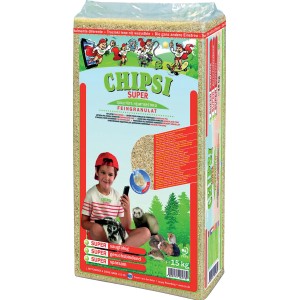 Chipsi JRS Super Kleintierstreu, 15kg Sack mit feinem Granulat für Kleintiere.