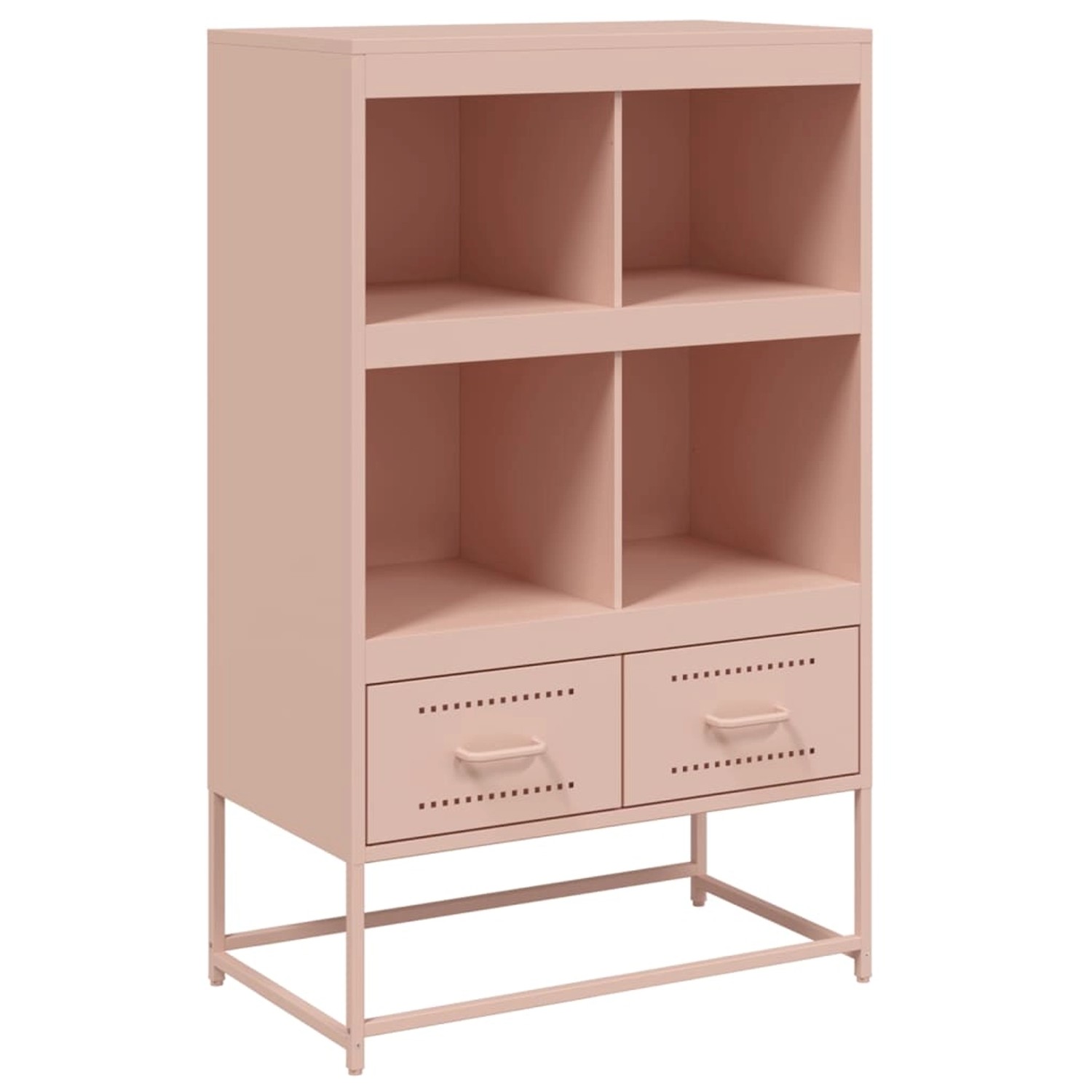 vidaXL Highboard Rosa 68x39x111,5 cm Stahl 846603 günstig online kaufen