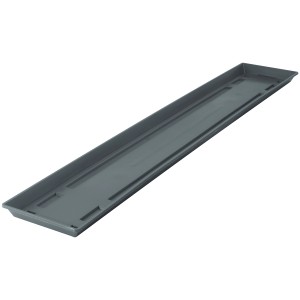 Anthrazitfarbener Geli Untersetzer Standard, ca. 100 cm, aus Kunststoff.