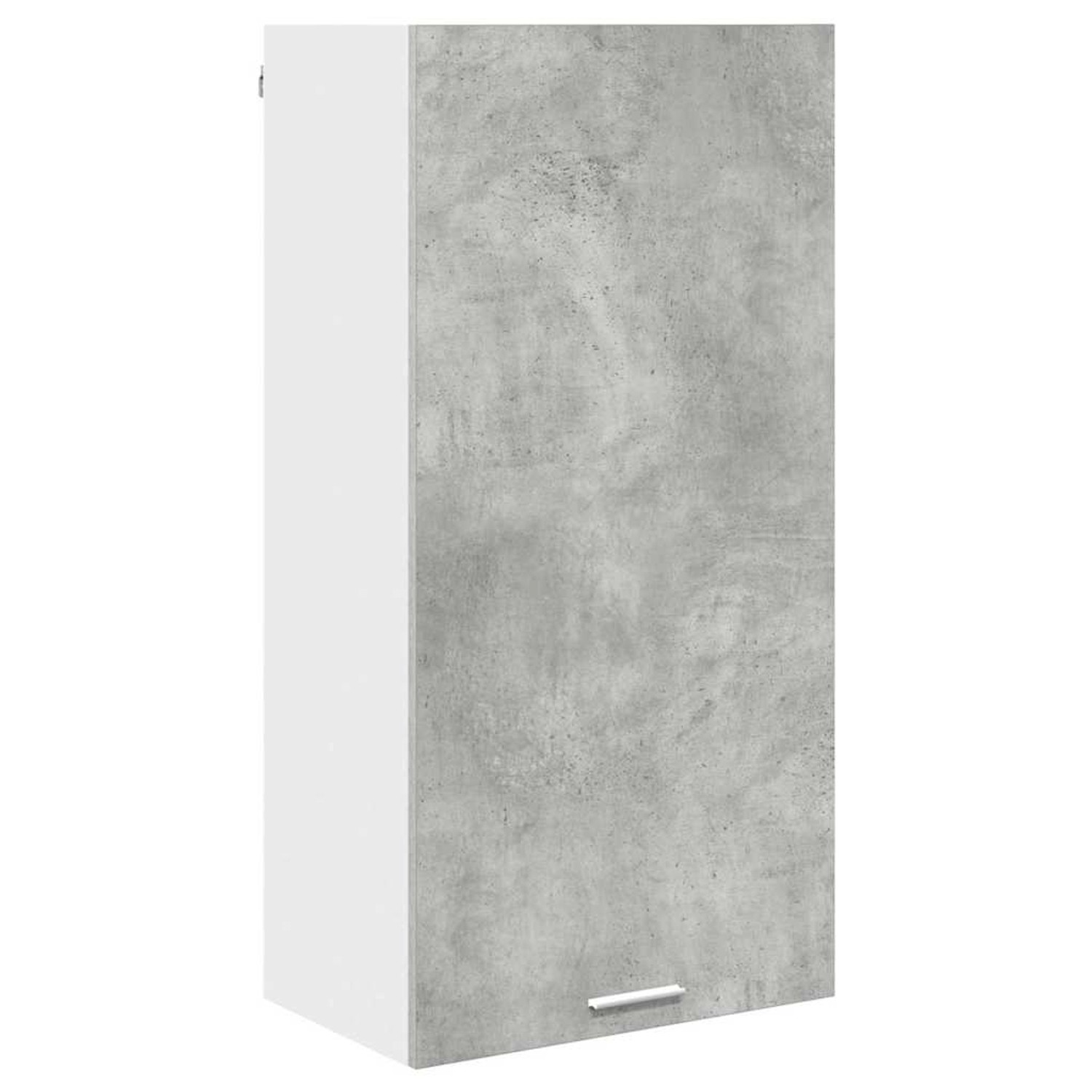 vidaXL Hängeschrank mit Tür Riga Betongrau und Weiß 50 x 31 x 100 cm 884349