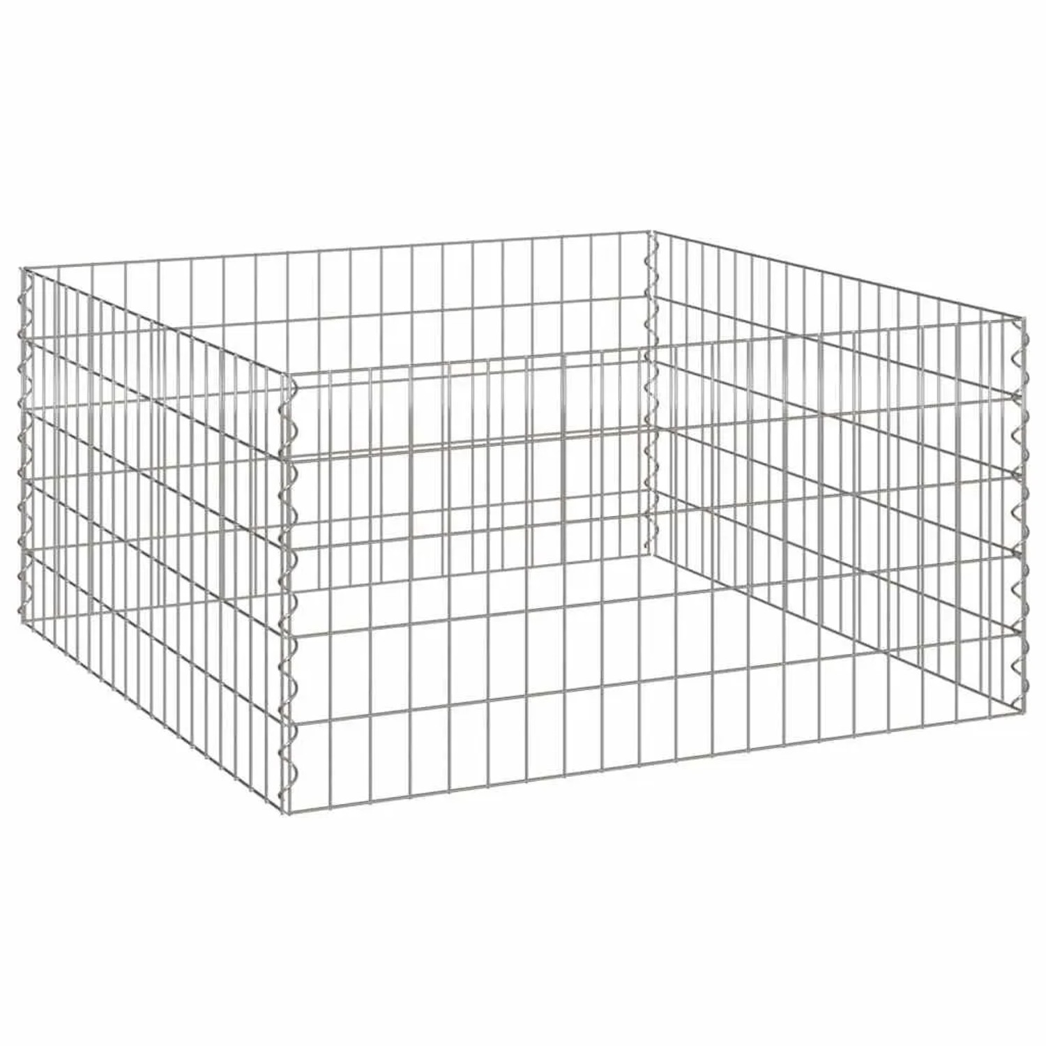 vidaXL Quadratischer Komposter 100 x 100 x 50 cm Eisen 42010830 günstig online kaufen