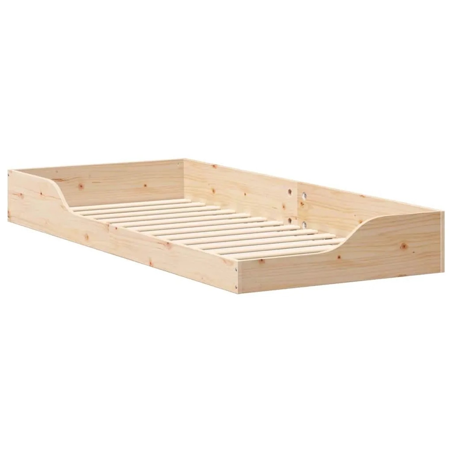 vidaXL Bettrahmen Braun 80 x 210 cm Massives Kiefernholz 873400