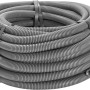 Flexibles, graues Panzer-Isolierrohr EN25, 25 m Rolle für Auf- und Unterputzmontage.