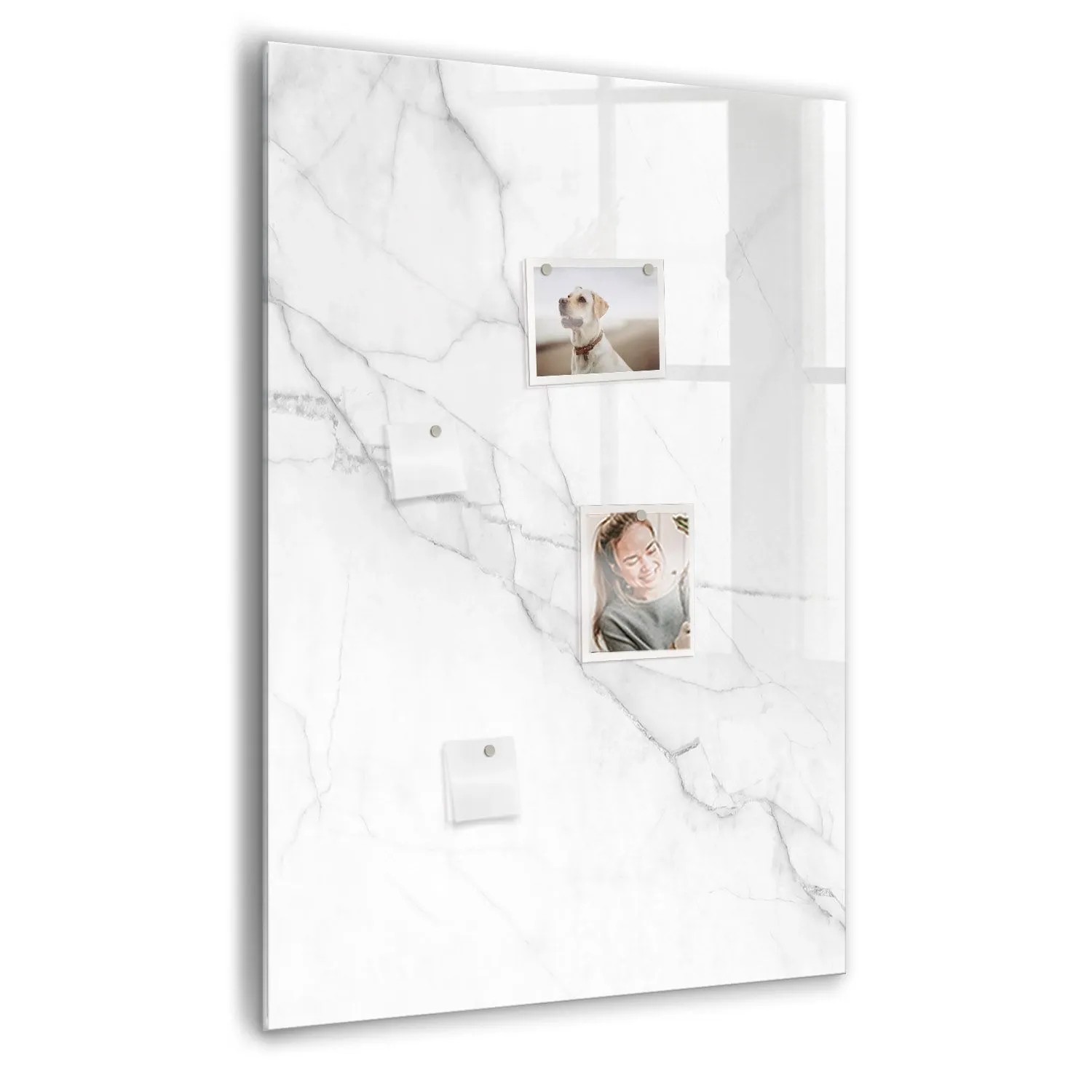 Tulup Magnettafel Glas Dekorativer Marmor 70x100 cm Magnettafel Zum Schreiben Schwarzer Marker Magnettafel Flur Glas