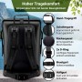 Schwarzer SCANDIC NATURE Pioneer 55L Rucksack für Outdoor, Wandern und Trekking mit Roll Top.