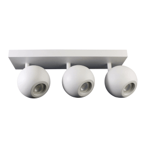 ENOVALITE Deckenspot 3-Flammig Aufbauspot GU10 Schwenkbar LED Deckenleuchte Wohnzimmerbeleuchtung Aluminium Weiß