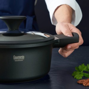 Gourmesto Kochtopf Black Line in Schwarz &Oslash ca. 20cm