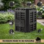 BigDean Komposter 360 Liter Gartenkomposter Thermokomposter Schnellkomposter Mit Entnahmeklappe_8
