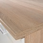 Detailaufnahme: Respekta Küchenzeile KB270ENWP, weiße Front, Eiche Natura Arbeitsplatte.