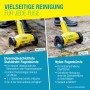 Gloria WeedBrush Elektro-Fugenbürste mit Messing- und Nylonbürste für die Unkrautentfernung im Garten.