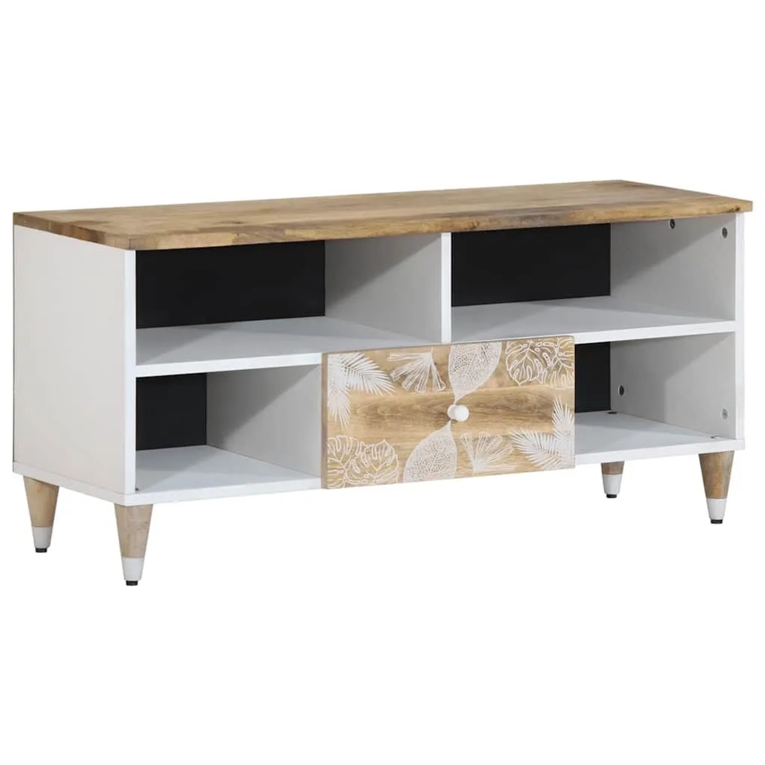 vidaXL TV-Schrank 100x33,5x46 cm Massivholz Mango 4018680 günstig online kaufen