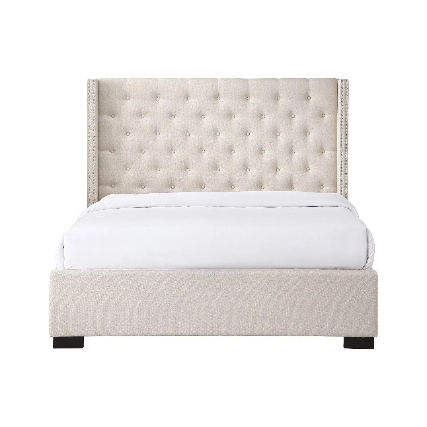 Vente-unique Bettrahmen Massimo Beige 223.5 cm