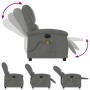 Dunkelgrauer vidaXL Massagesessel Modell 7 mit elektrischer Verstellung in verschiedenen Positionen.