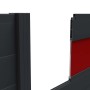 ZacAlu Zaunelement Alupanel in Anthrazit, Detailansicht des modularen Zaunsystems.