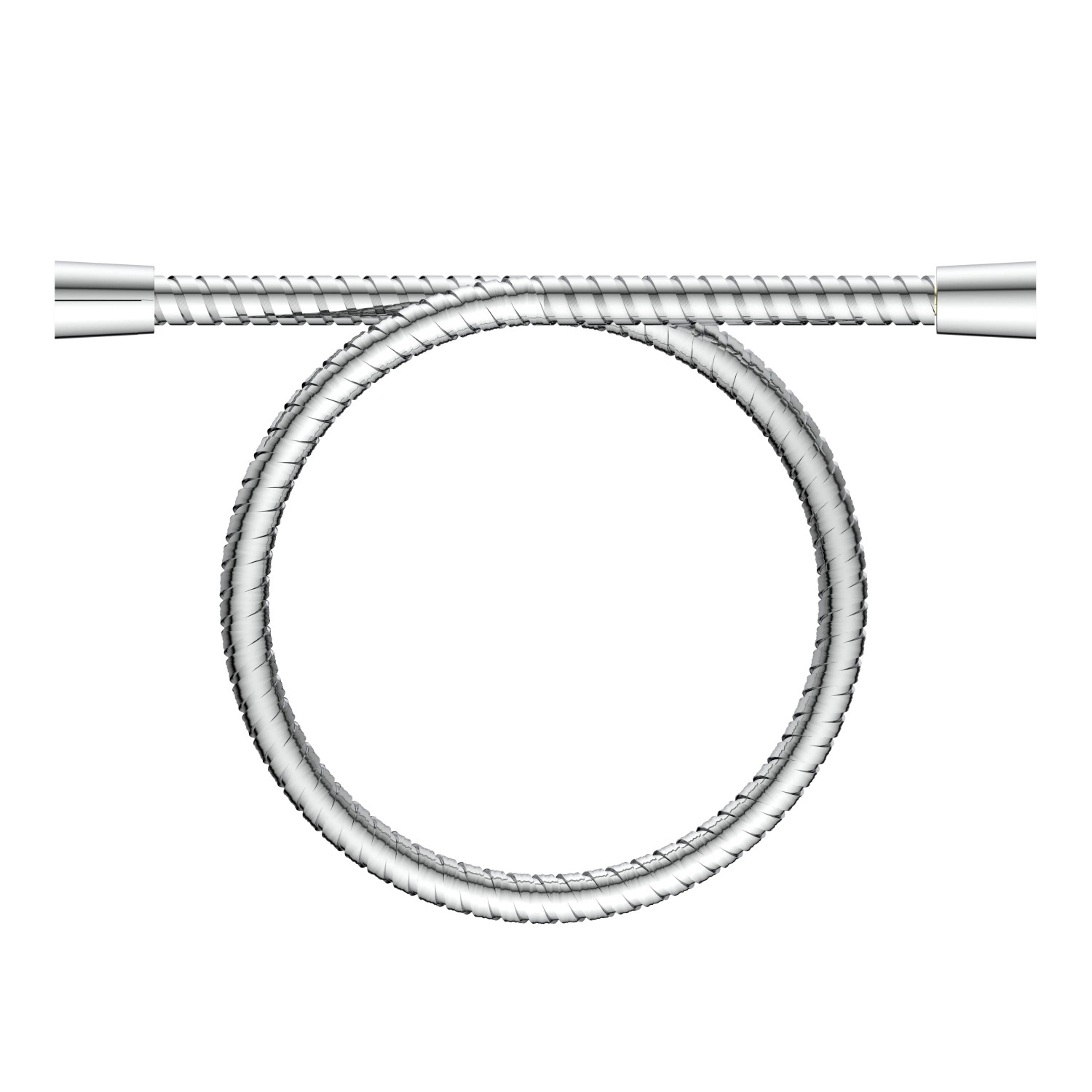 Schütte Brauseschlauch Hogaflex A-1, 80 cm, Edelstahl Chrom, flexibel und knickfest.