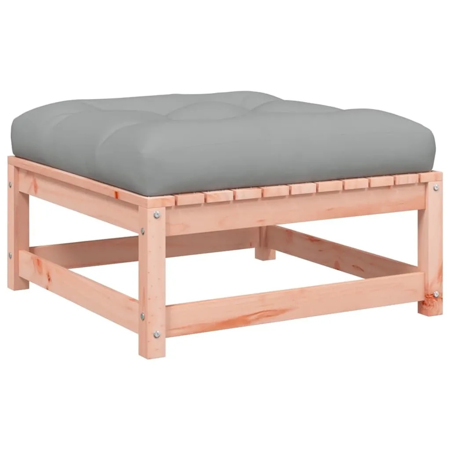vidaXL Gartenhocker mit Kissen Massivholz Douglasie 838099