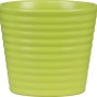 Scheurich Übertopf Expressive 937, Ø 9 cm, grün, gerippte Oberfläche.