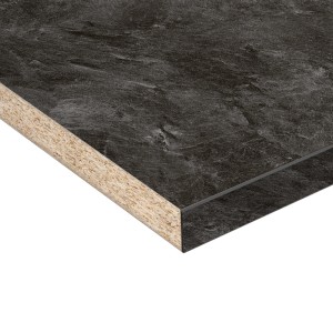 Kaindl Arbeitsplatte in Schieferoptik, 280 cm, robust und pflegeleicht für die Küche.