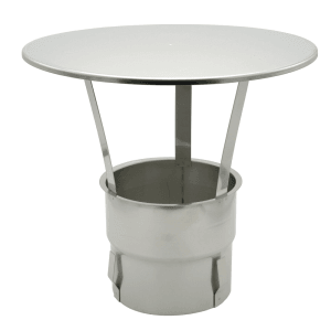 H&M Kamin-Regenhaube 200mm aus Edelstahl für Schornstein