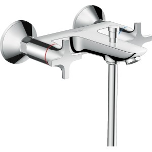 Hansgrohe Logis Classic Wannenarmatur, 2-Griff, Aufputz, Chrom.