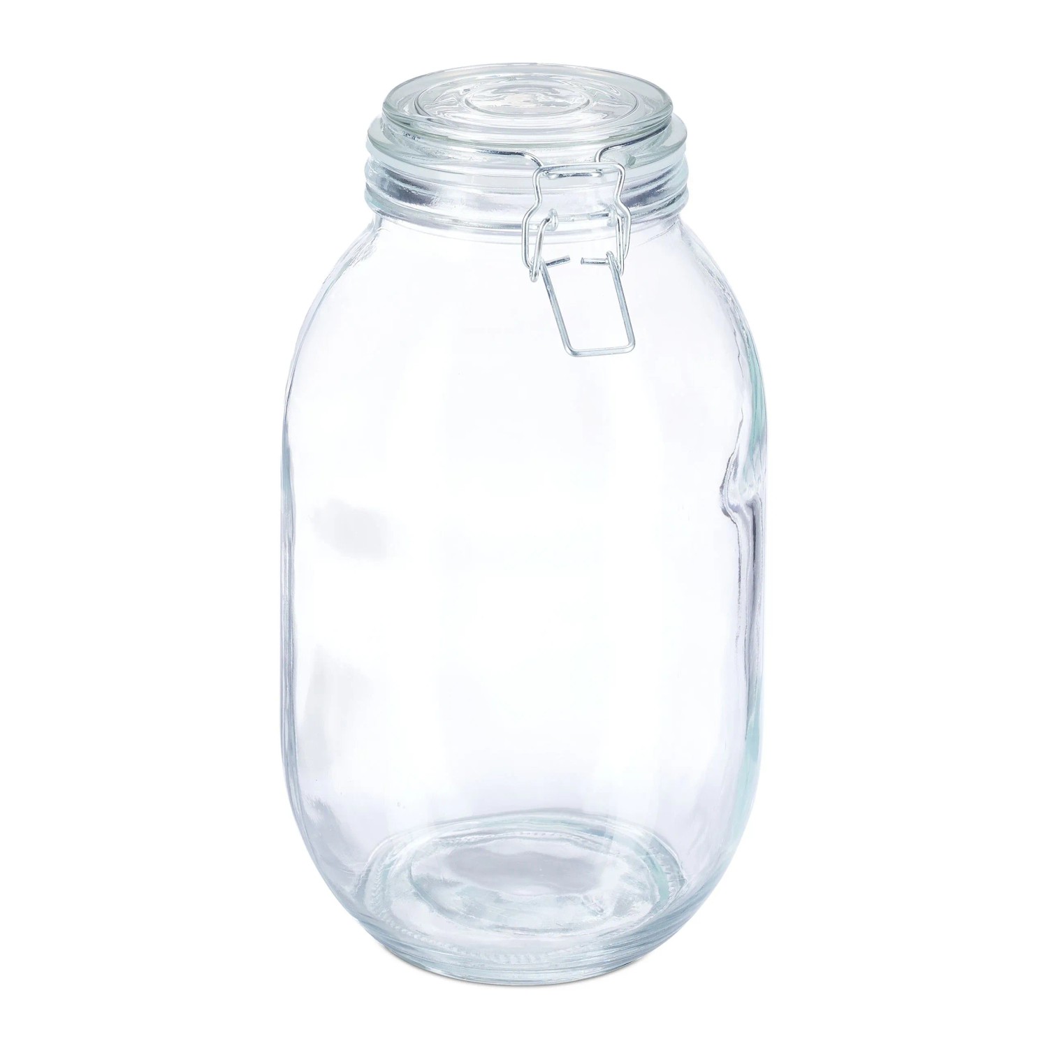 Relaxdays Einmachglas Glas Transparent Luftdicht Bügelverschluss 26 cm x 15 cm 1,3 kg
