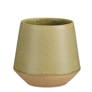 Grüner Mica Decorations Becher Nika aus Steingut, Geschirr für stilvolle Tischdeko.