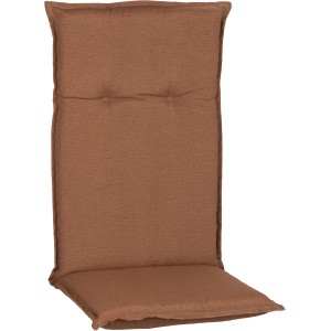Braune Saumauflage Tolonaro für Hochlehner Gartenstuhl, 118x46cm.