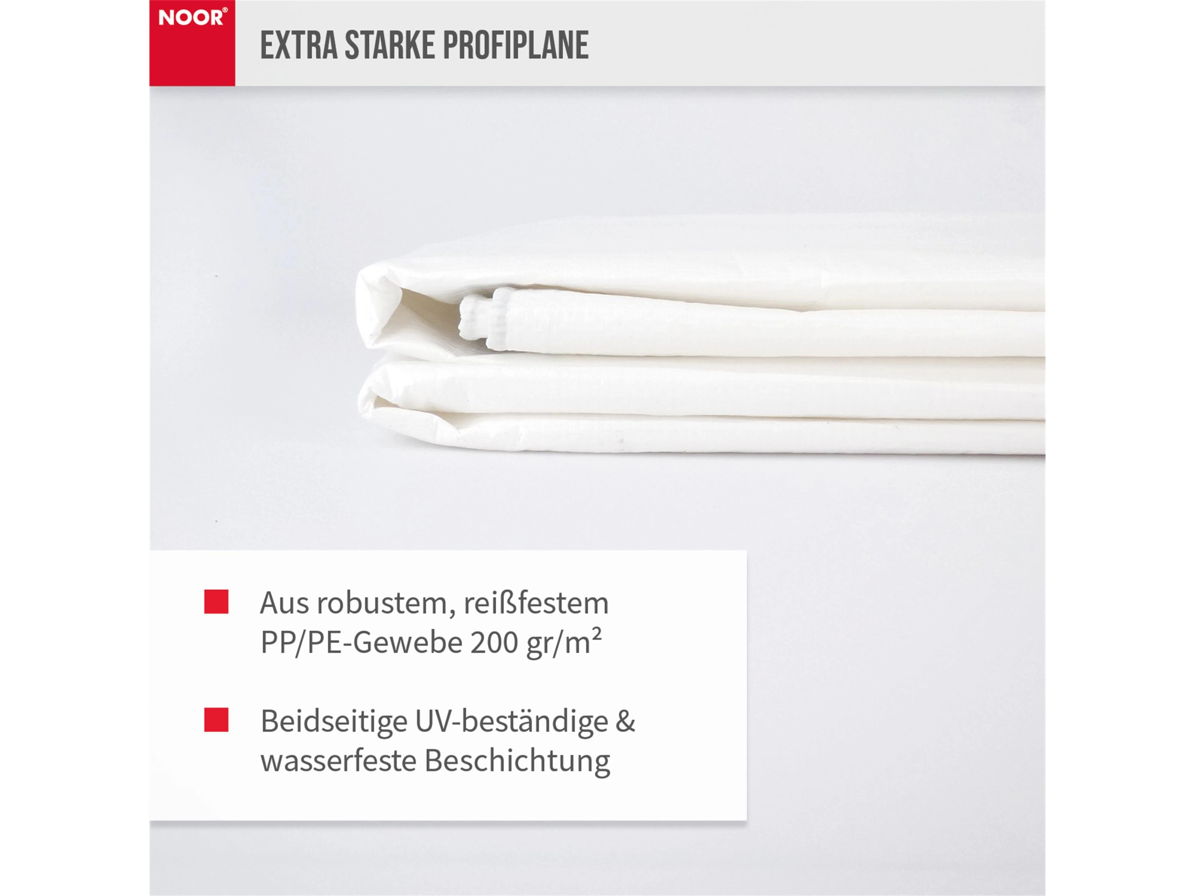 LENO CRISTAL Doppelverstärkte Abdeckplane Transparent 3x3 M (9 M²) – Wasser- & Winddicht, UV-beständig, Mit Gummierten Ösen (100 G/m²)