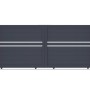 Casanoov Schiebetor Cimone, 3,5 m breit, aus grauem Aluminium mit Motorisierung.