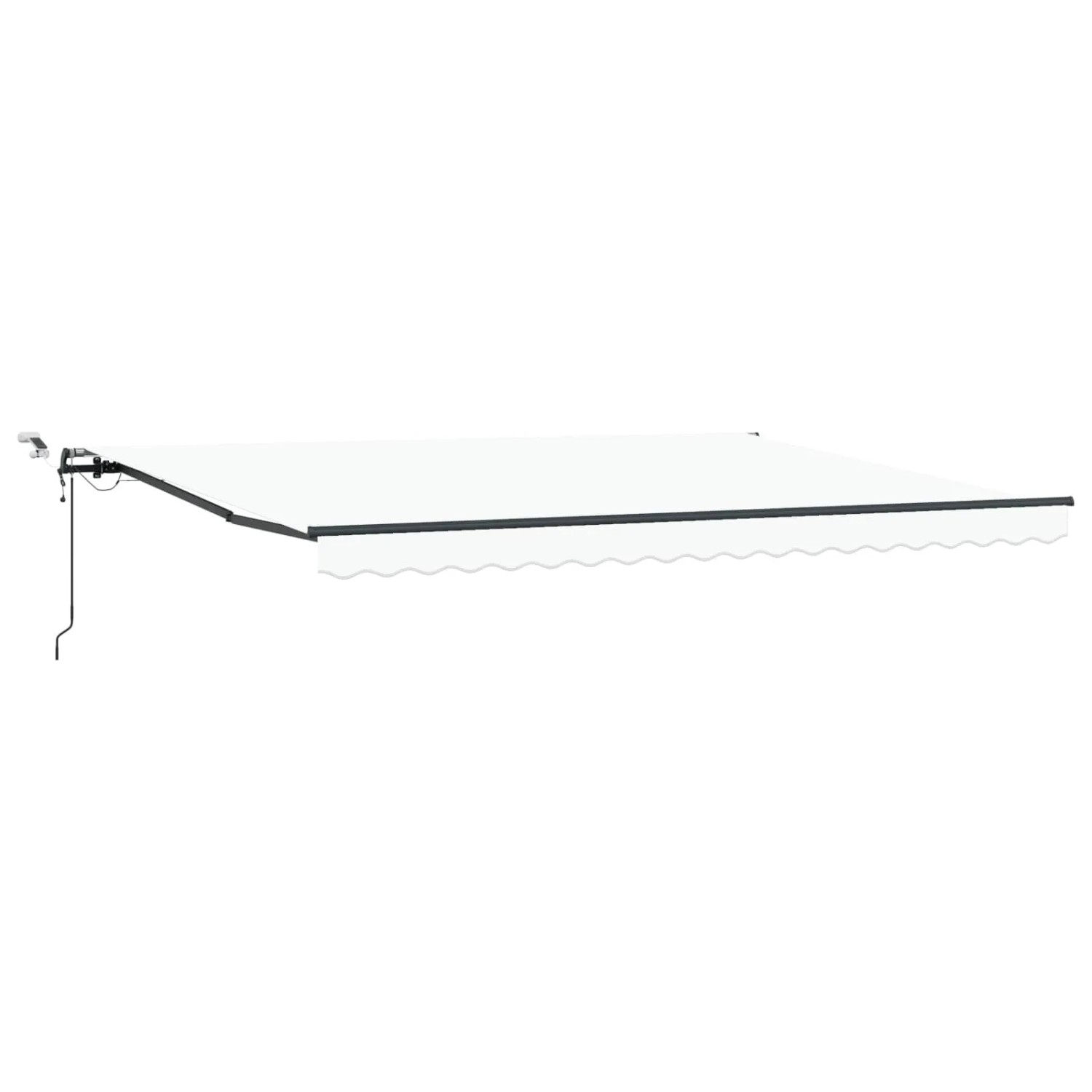 vidaXL Markisenstoff mit Weiß 450 x 350 cm Polyester 3331144