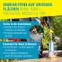 Gloria Thermoflamm bio Professional Plus Unkrautbrenner mit Schlauch im Einsatz.