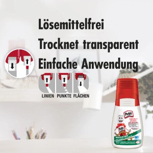 Pritt Bastelkleber 100g: Lösemittelfreier Klebestift für Papier, Karton und mehr. Einfache Anwendung.