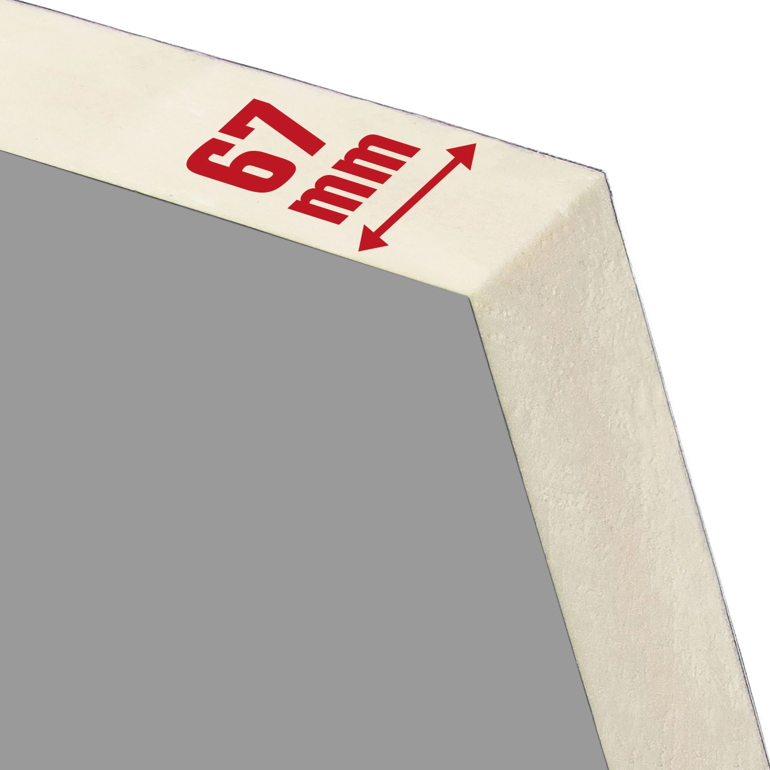 Detailaufnahme Splendoor Wohnungseingangstür BARI, Bautiefe 67mm.