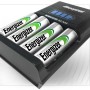 Energizer Schnell-Ladegerät mit 4 AA Akkus. Ladestation für NiMH Akkus, lädt in 1 Stunde.