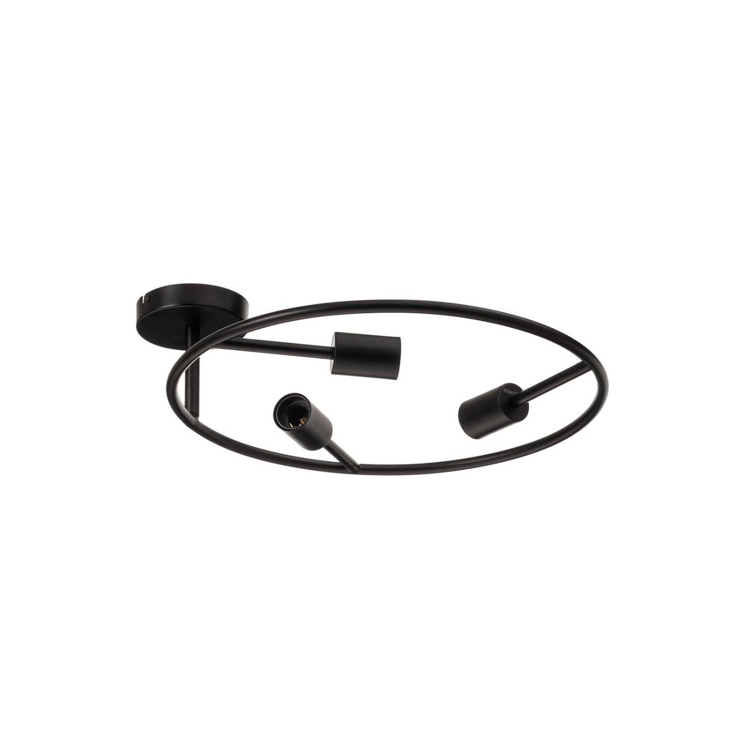 Lucande Deckenlampe Linnard 9639762 Design Modern in Schwarz aus Metall 3-flammig E27 Wohnzimmerleuchte