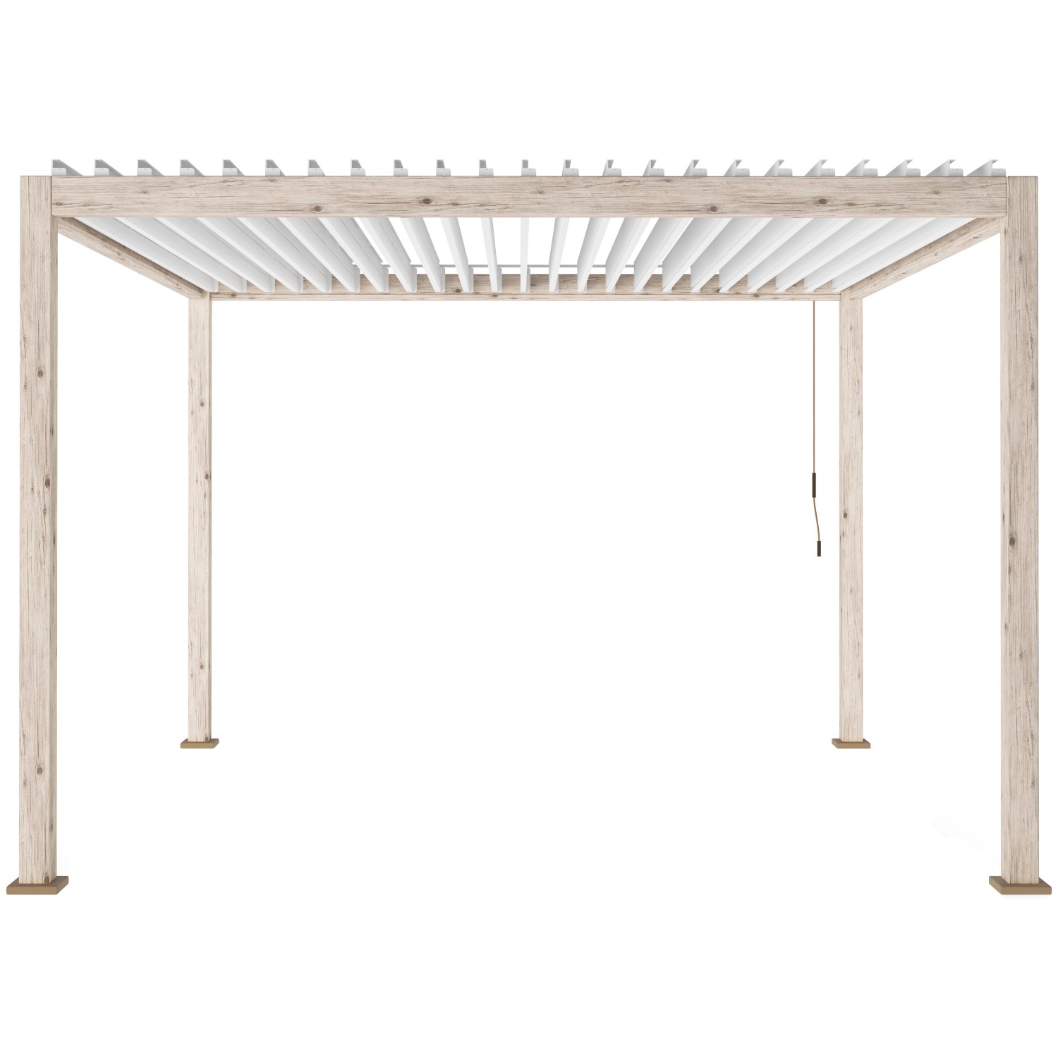 Bizzotto Pergola Ocean Rustik-Weiß 360 cm x 360 cm kaufen bei OBI