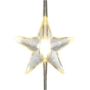 Stern der Lichtervorhang-Lichterkette mit warmweißem LED-Licht für Innen- und Außenbereich.