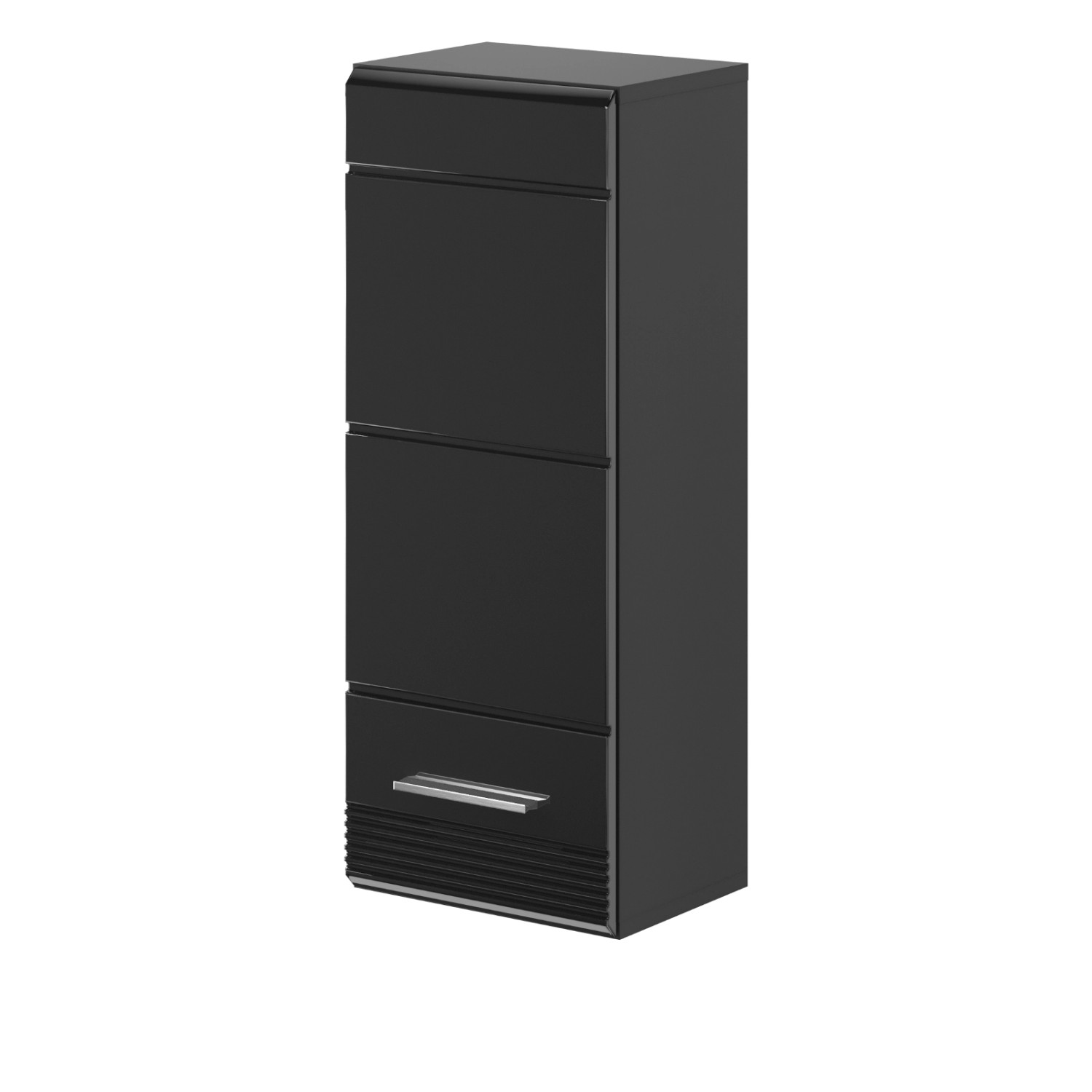 Thumbnail - Inn.Furn Hängeschrank in Schwarz Hochglanz 30 cm Badschrank Leon