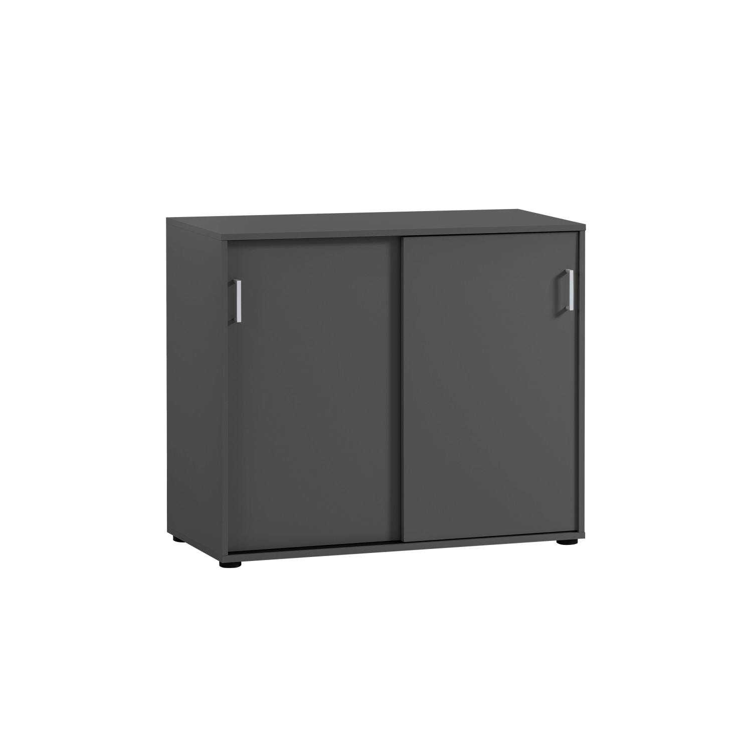 PROREGAL Aktenschrank Fox HxBxT 84 x 100 x 41 cm 2 Schiebetüren Anthrazit günstig online kaufen