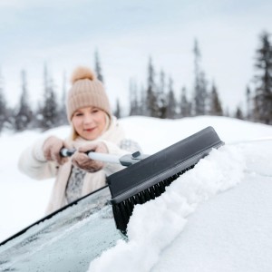 Kungs Schneebesen Teleskop Grau mit Polycarbonat-Klinge