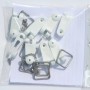Floracord Drehfix-Ösenersatz: Set mit Laufhaken und Trapezringen für Sonnensegel.