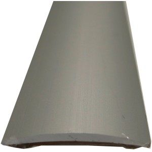 Selbstklebendes Übergangsprofil, 40mm breit, silberfarben, für Laminat & Parkett.