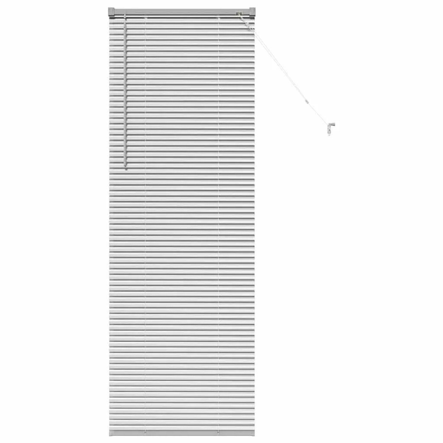 vidaXL Balkenjalousien mit Vorhängen Silber 175 x 65 cm Aluminium 42005915 günstig online kaufen