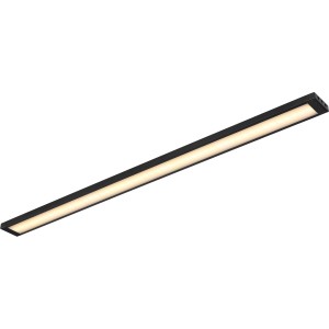Schwarze Globo LED Unterbauleuchte, 50cm, für Schränke und Regale. Warmweißes Licht.