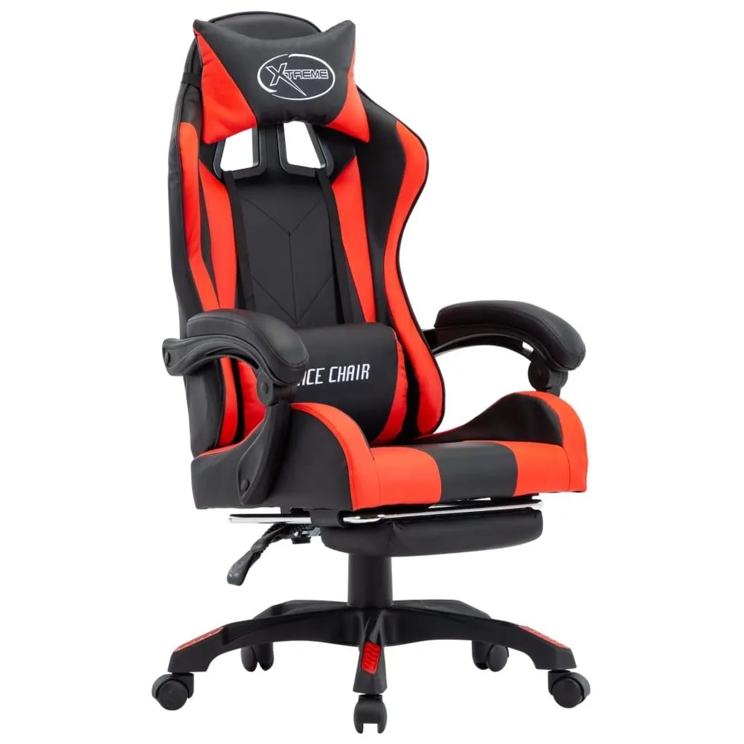 vidaXL Gaming-Stuhl mit Fußstütze Rot und Schwarz Kunstleder 287987 günstig online kaufen