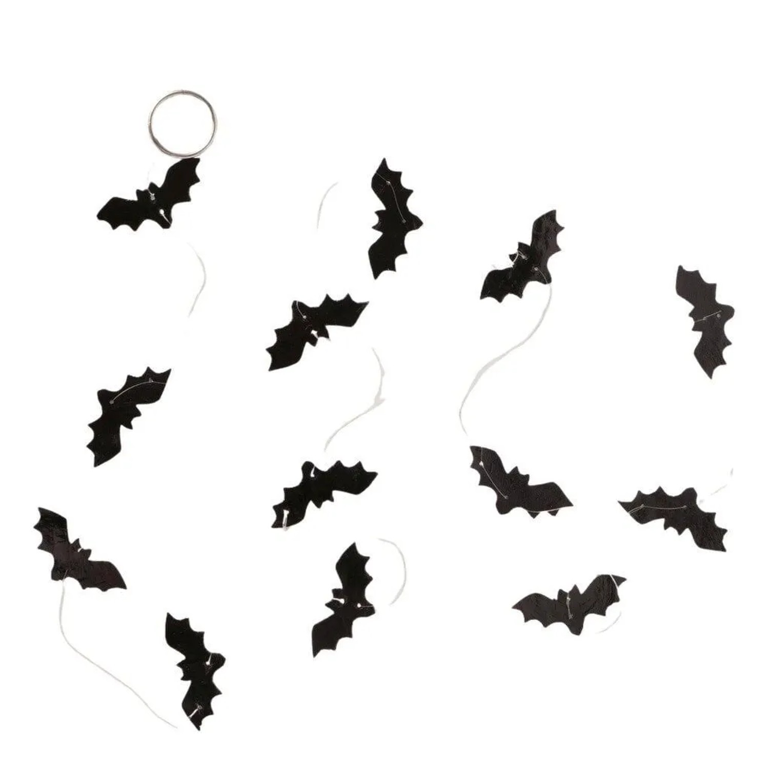 Boltze Girlande Ghostie Capiz Schwarz 180 cm